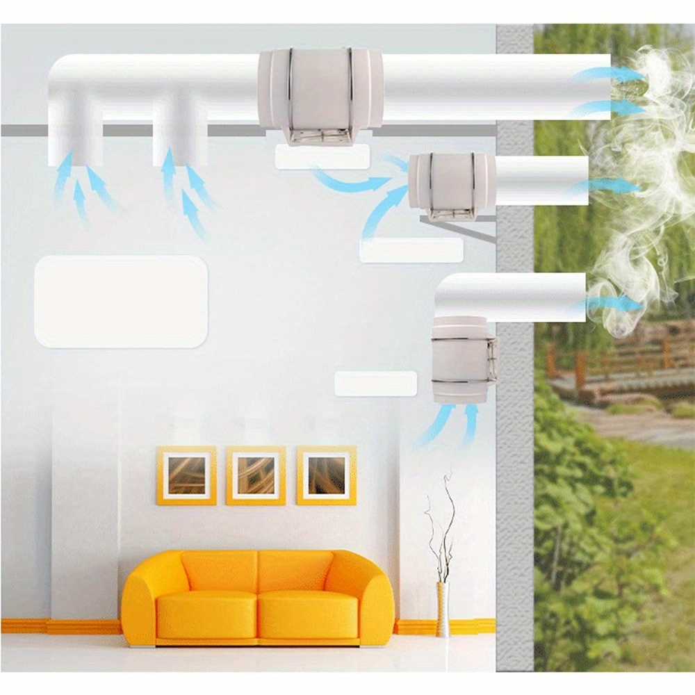 220 V leiser Kupfermotor, Belüftung, Abluftgebläse, hocheffizienter Abluft, Inline-Kanalventilator, Lüftungsschlitze
