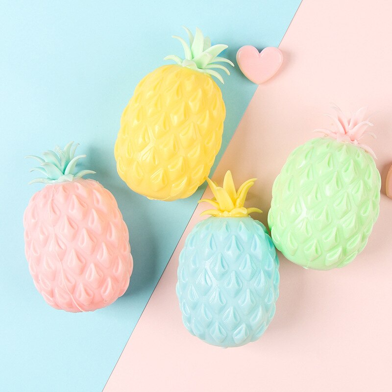 Fun Soft Ananas Anti Stressbal Stress Reliever Speelgoed Voor Kinderen Volwassen Fidget Squishy Antistress Creativiteit Leuke Fr