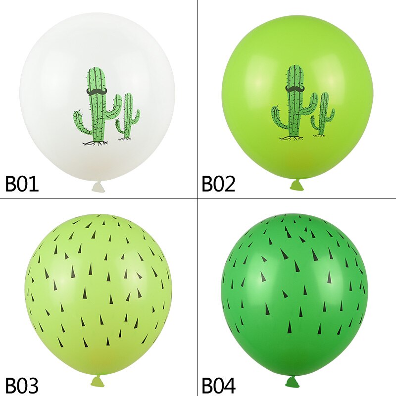 Kaktus tema latex ballon kaktus trykte balloner sommerfest børn favoriserer fødselsdag dekoration bryllup hængende dekor forsyninger 8