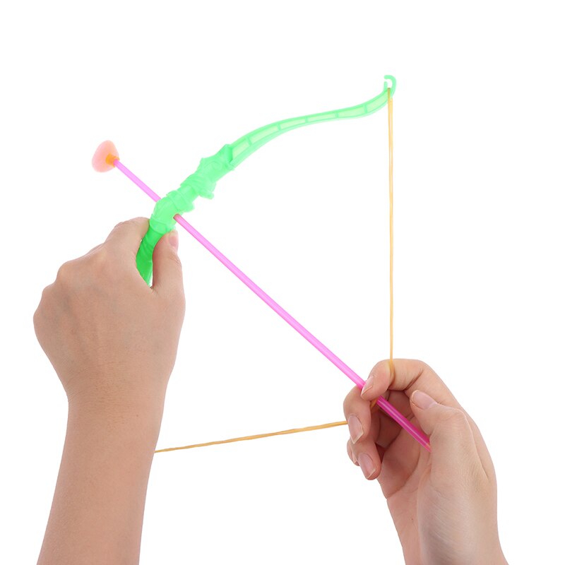 8cm Kids Shooting Outdoor Sports Toy Bow Arrow With Sucker Plastic Toys For Children Outdoor Funny Toys Kit Kids Toy