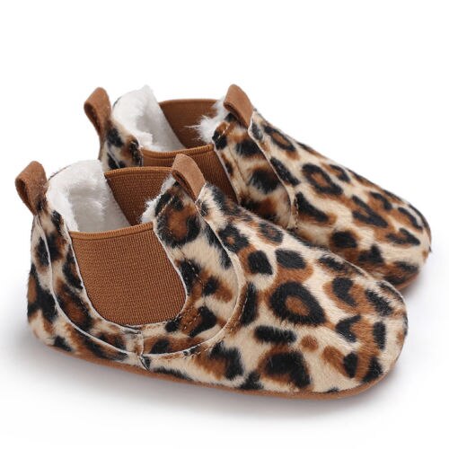 Leopard Baby Toddler Soft Sole Leather Anti-slip Shoes Infant Boy Girl Comfortable Shoes