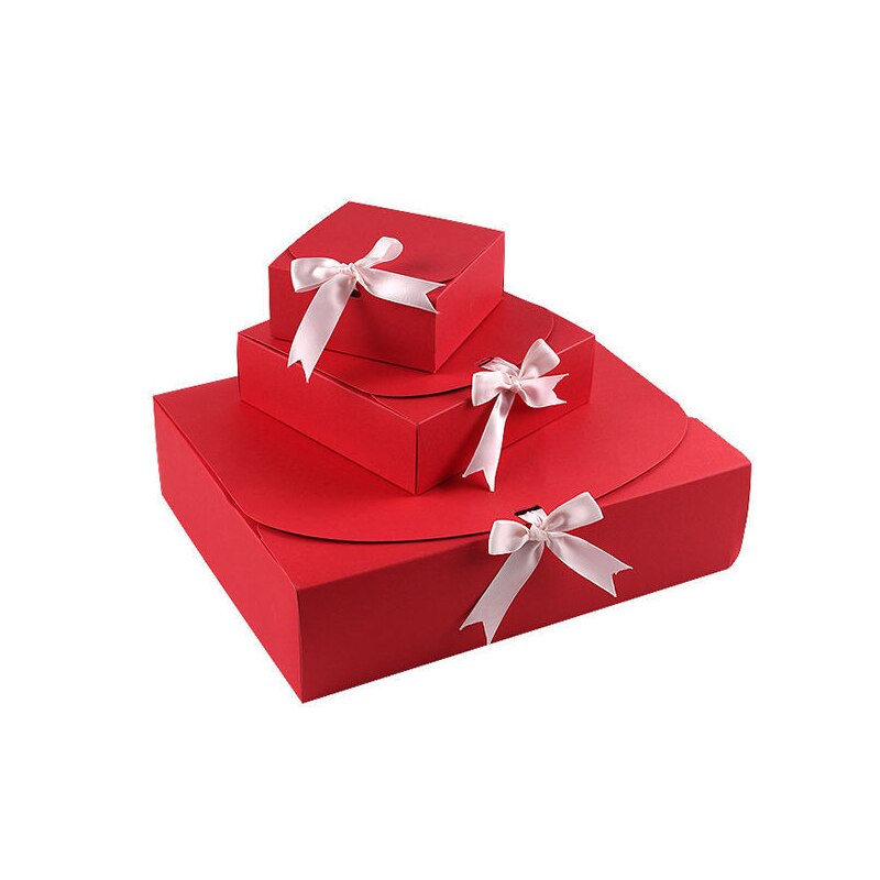 Valentijnsdag Verpakking Vierkante Size Verpakking Geschenkdoos Trui Lippenstift Overhemd Sjaal Verpakking: S / 03