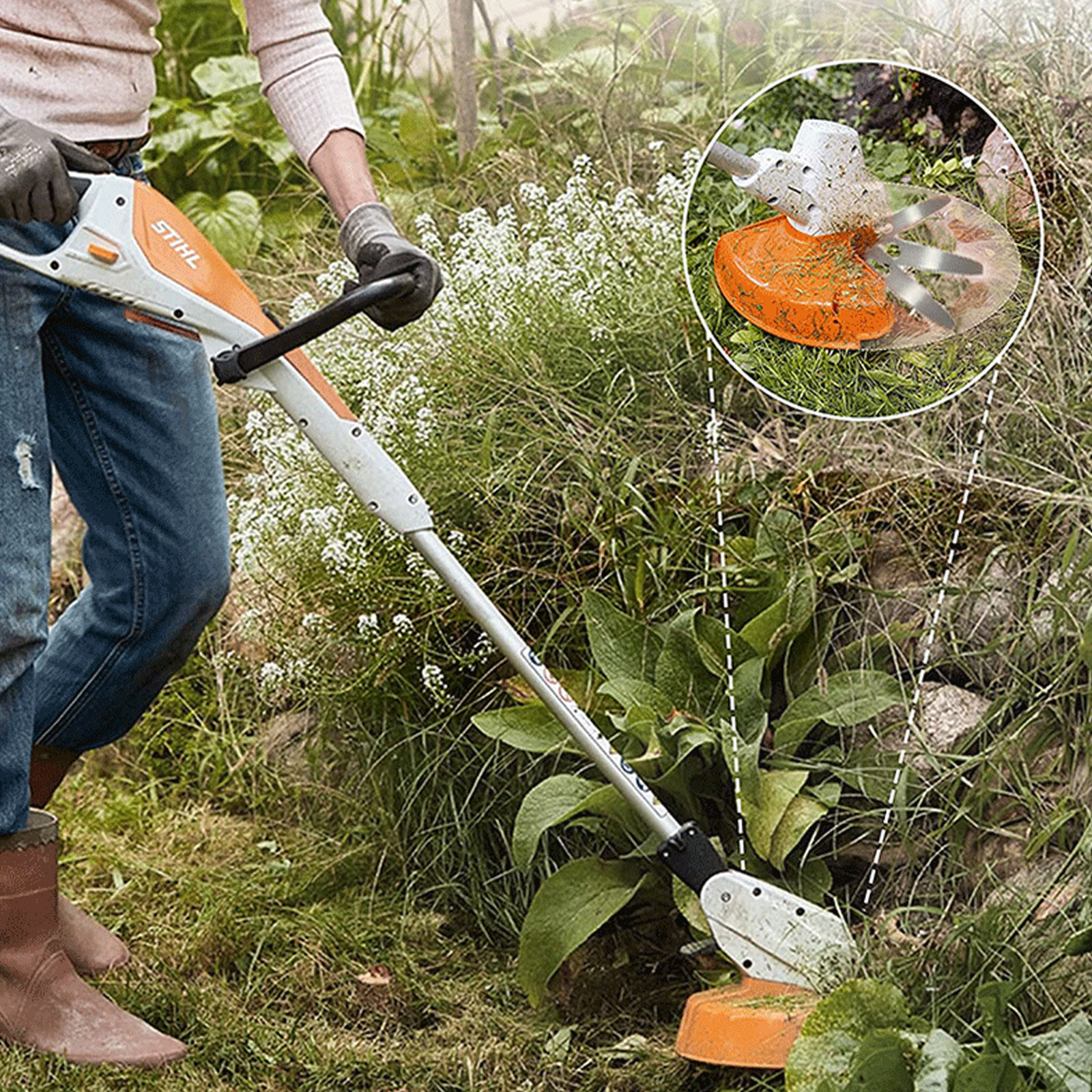 1-6Pc Roestvrijstalen Bosmaaier Vervangende Messen Reservemessen Voor Stihl Fsa 45 Fsa 57 Grastrimmer Tuin Grasmaaier