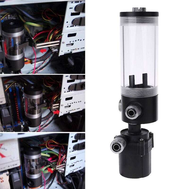 Neue 140mm Zylinder Wasser Panzer SC600 Pumpe Computer Wasser Kühlung Kühler 600L/H