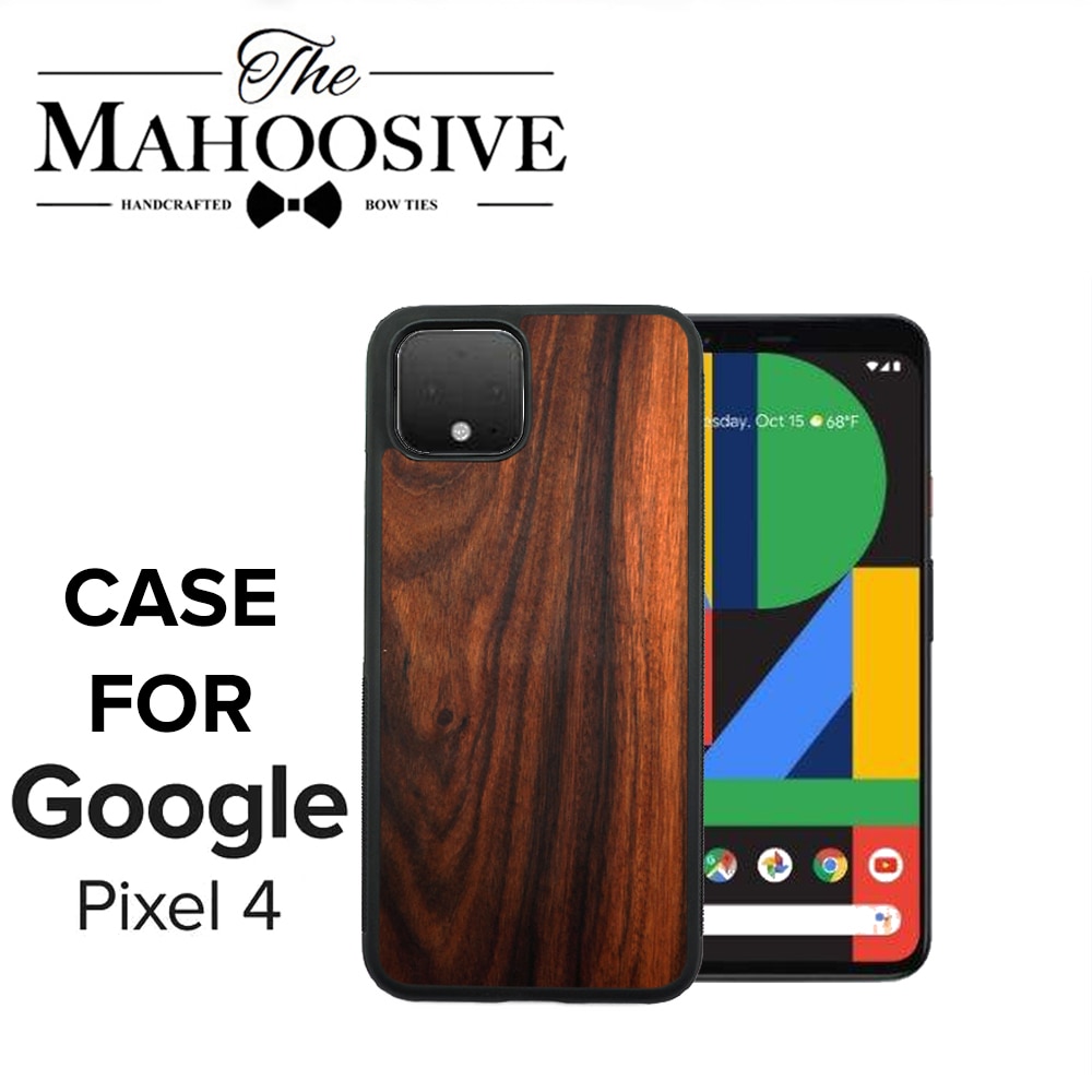 Funda de madera para Google Pixel 4 XL, protector trasero de TPU de palisandro para Google Pixel 4XL Pixel4