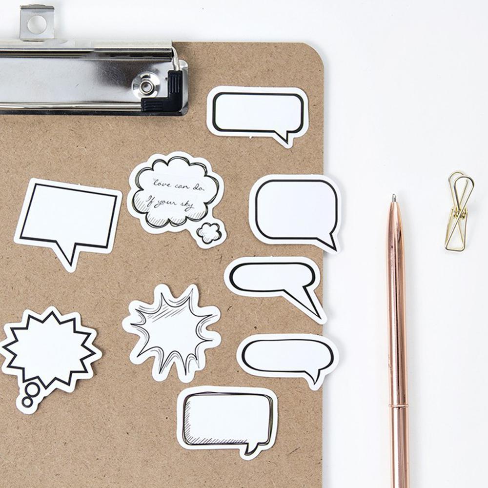 45 Sheets Bubble Dialog Box Journal Scrapbooking Decorative Sticker DIY Diary Album Phone Notebook Letter Decoration Stickers