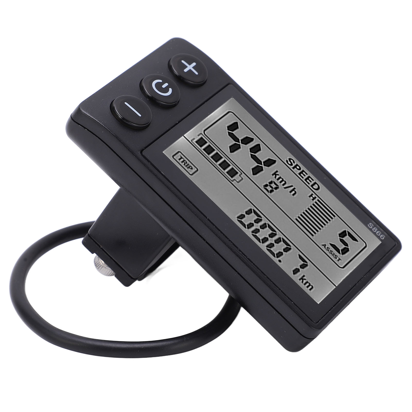 S866 Elektrische Fiets Lcd Display Meter 24V 36V 48V Bedieningspaneel Met Waterdichte Plug