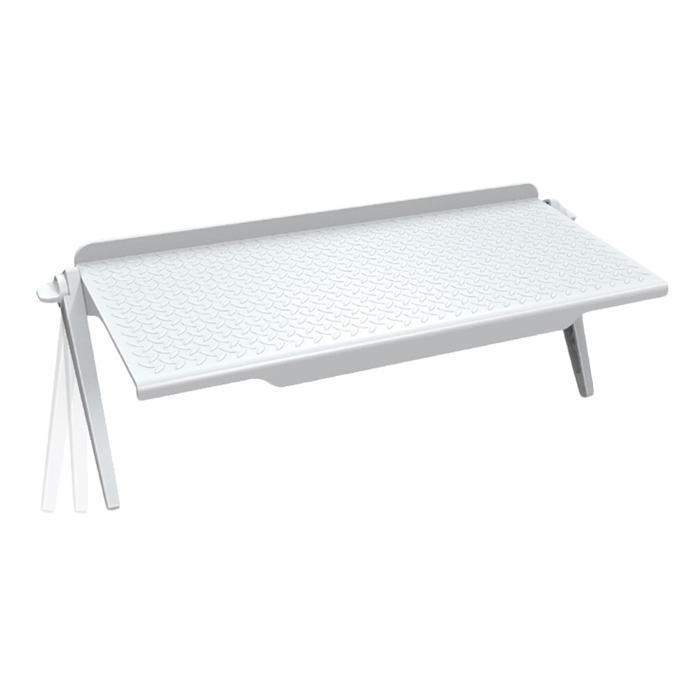 Multi-functional Storage Rack TV Computer LCD Display Screen Storage Bracket Screen Top Shelf Adjustable Shelf Storage Rack: White 30x11.3cm