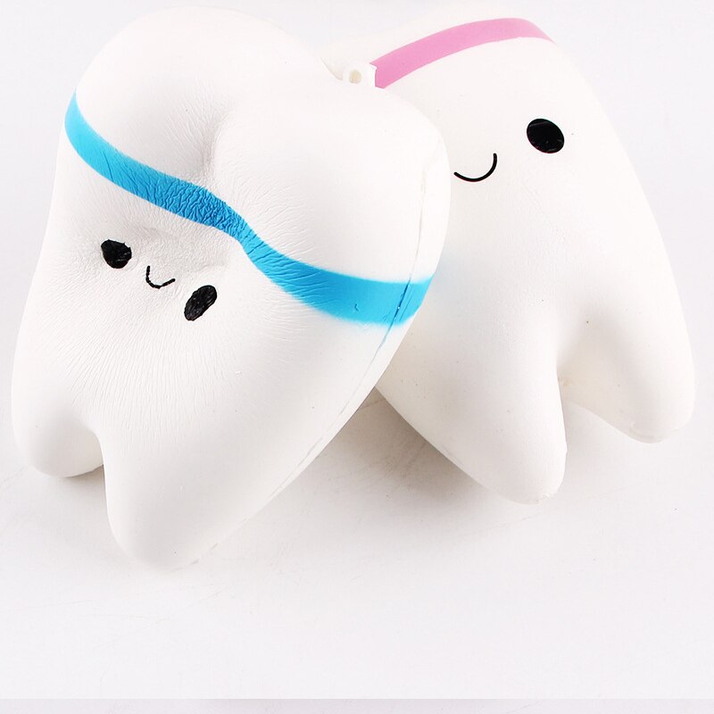 1Pcs Kawaii Tooth Teeth Squishies, Squishy Slow Rising Stress Toy for Play