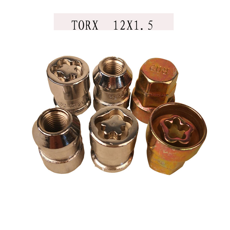Anti-theft Wheel Bolt Lock Nut KeyCar Auto Anti-theft Bolts Wheels Screw Lock M12x1.5 with Security Key