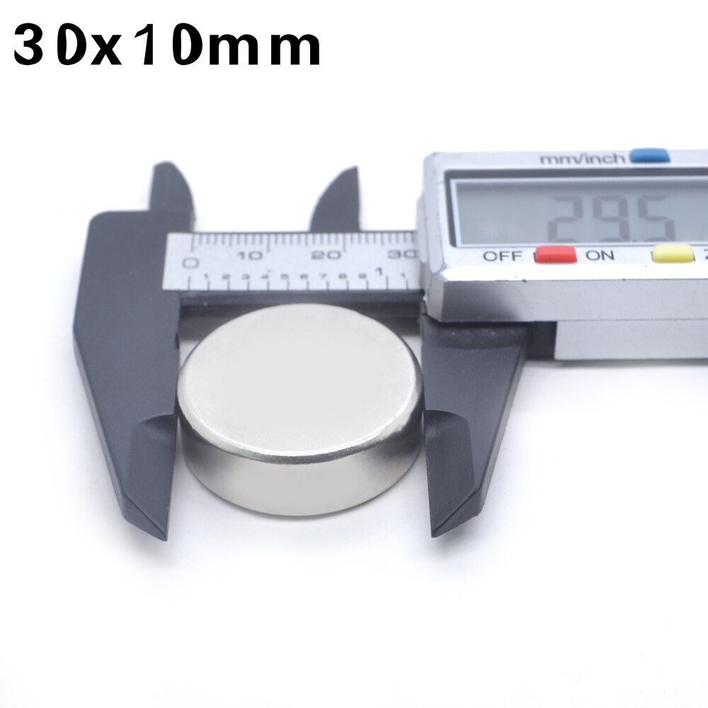 1/2/3/5/10/20 Pcs 30x10 Round NdFeB Neodymium Magnet N35 Super Powerful imanes Permanent Magnetic Disc imanes