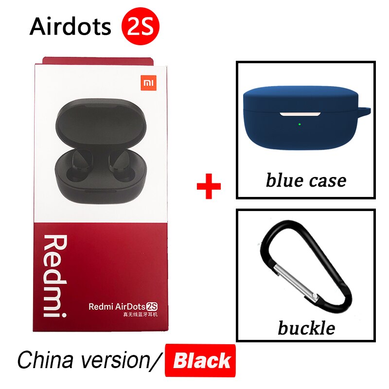 airdot 2s Xiaomi mi true wireless earbuds basic 2s Bluetooth 5.0 touch control TWS earphone gaming mode Type C headphone: airdots 2S blue ca