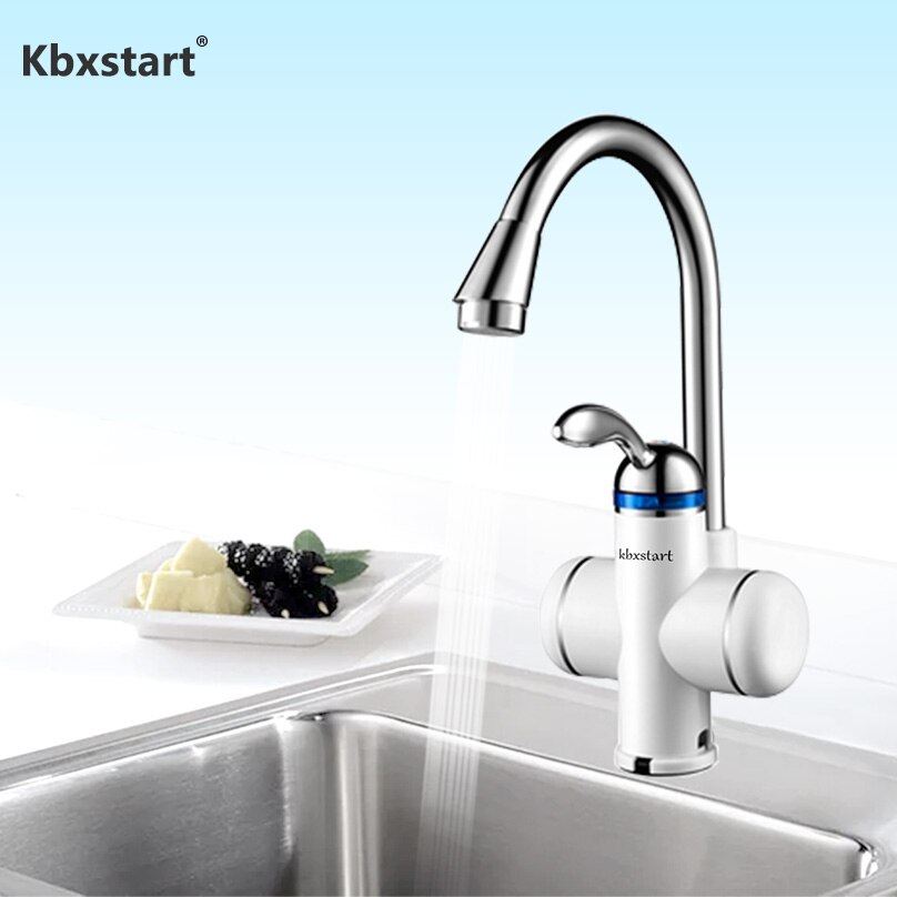Electric Kitchen Water Heater Tap Instant Water Faucet Tankless Instantaneous Cold Water Heating Heater Under or Side Flow