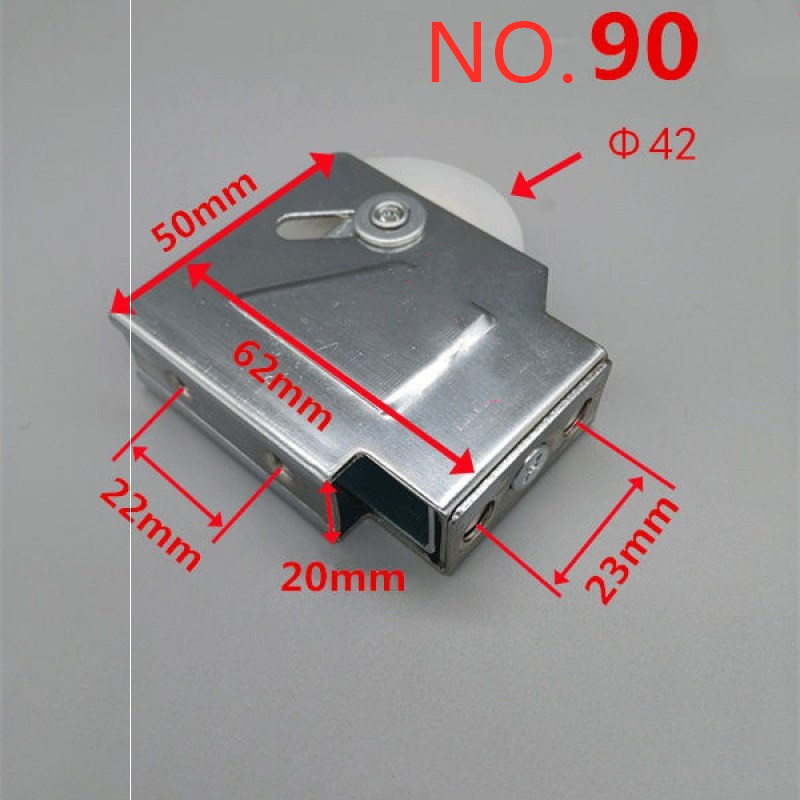 Rolki robić drzwi i okien rolki ze stopu aluminium kółka robić drzwi przesuwnych szafka koło pasowe nylonowe szafa sprzęt meblowy: 1 pcs1