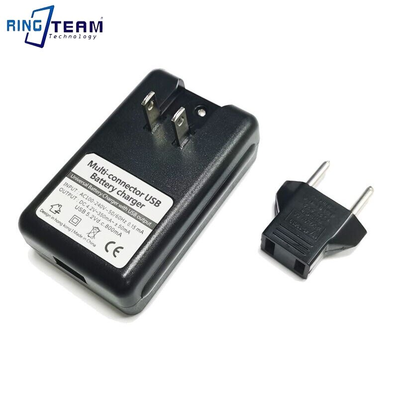 Mobile Battery Charger Universal LCD Indicator Screen USB-Port Cell Phone Chargers Battery Charging EU US UK PLUG