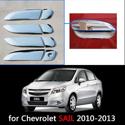 for Chevrolet Sail Sail Classic Chrome Door Handles Covers Chevy Chromium Styling Car Accessories Stickers Car Styling: Handle
