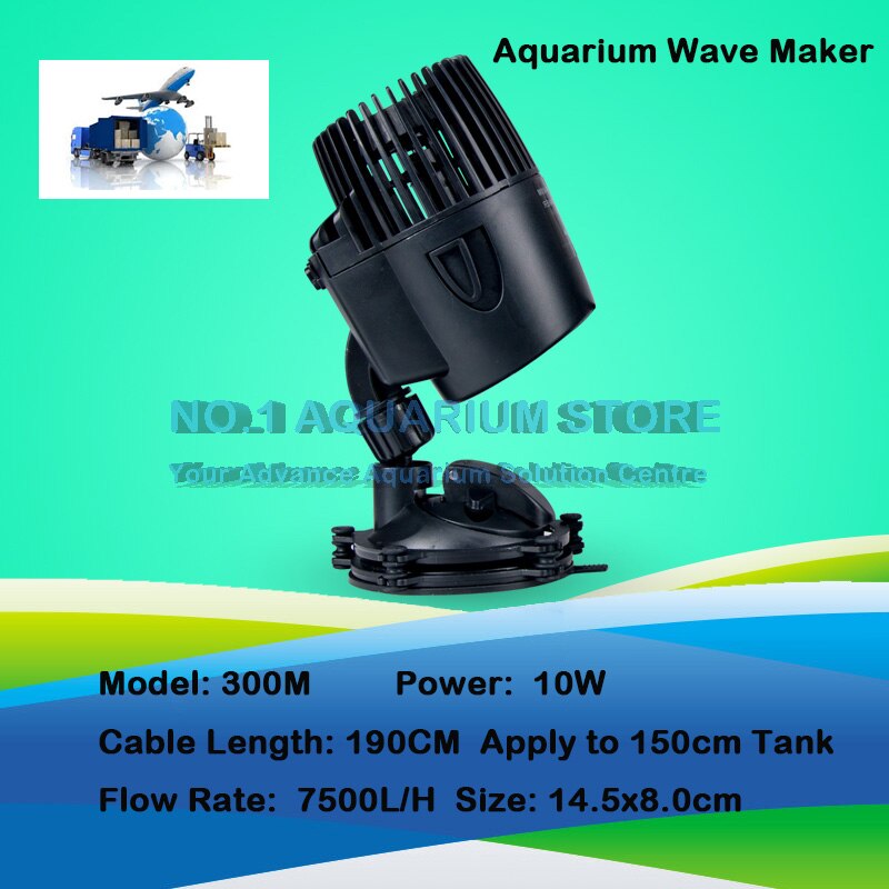 Sobo bølge maker akvarium fisketank powerhead pumpe marine rev korall filter sirkulasjon sugefeste fisk autorisert forhandler: Wp -300m 10w / Au støpsel adapter