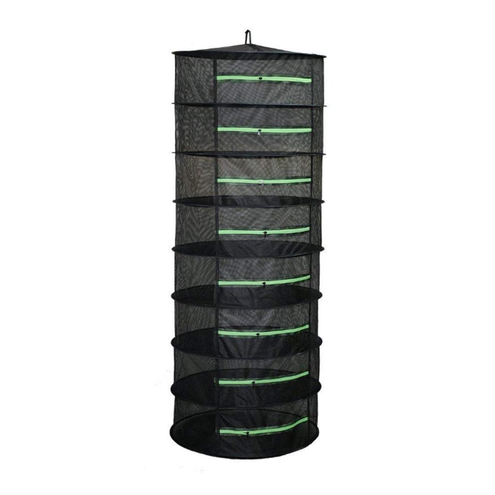 Herb Drying Net 4/6/8 Layers Foldable Fabric Drying Nets Herb Drying Rack Zipper Closure Drying Net For Herbs Buds Beans