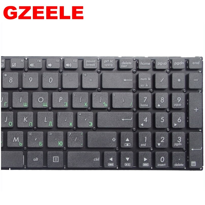 Ruso teclado del ordenador portátil para ASUS K552 K552E K552M K552W F552 F552C F552E F552LA F552LD R510V R508 R508C R508CA S501 R505.