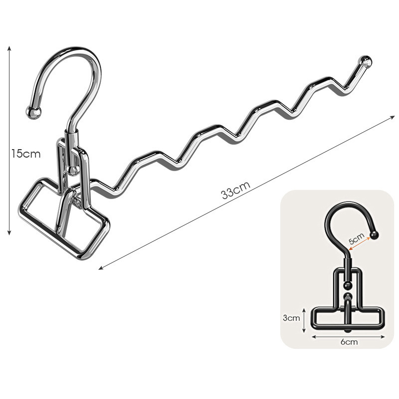 Portable Clothes Drying Rack Foldable Clothes Hanger Travel Hotel Wardrobe Drawer Door Mounted Punch-free Cloth Drying Rack: Light Grey