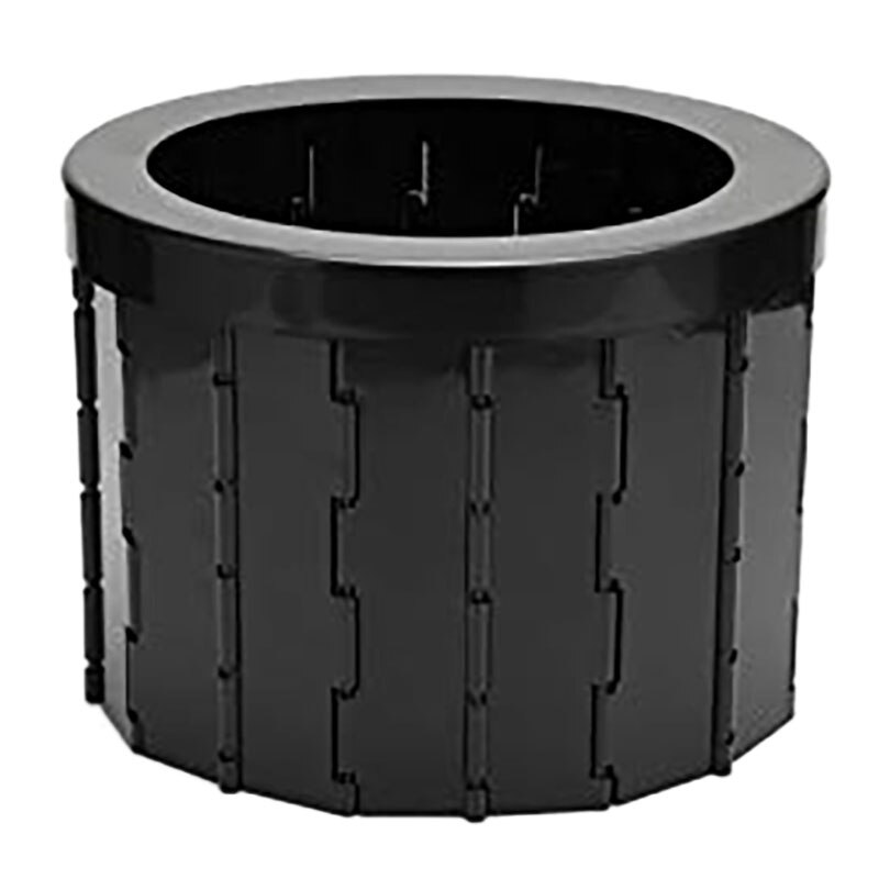 Portable Folding Toilet Seat Commode Porta Potty Car Toilet Bucket for Camping Hiking Long Trips Traffic Jam: black