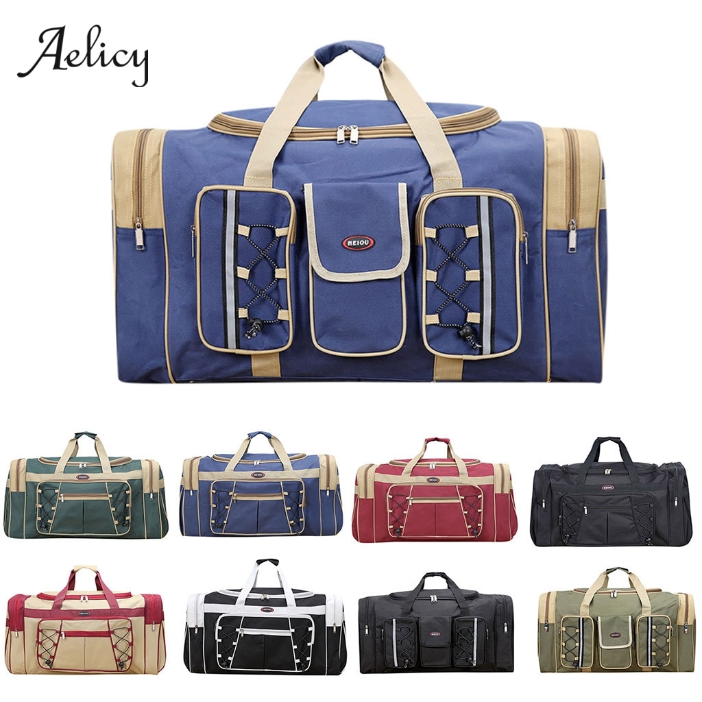 Aelicy Wasserdicht Männer Reisetaschen Tragen Auf Riesige Gepäck Taschen Herren Seesack Reise Tote Große Wochenende Tasche Crossbody Handtasche