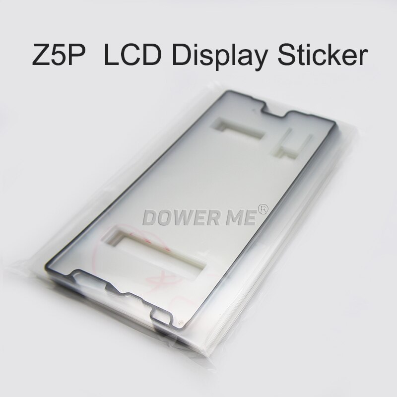 Dower  me 20 stk/parti front lcd display vandtæt selvklæbende bagcover klistermærke komplet sæt tape til sony  z5 premium  z5p plus  e6883/33
