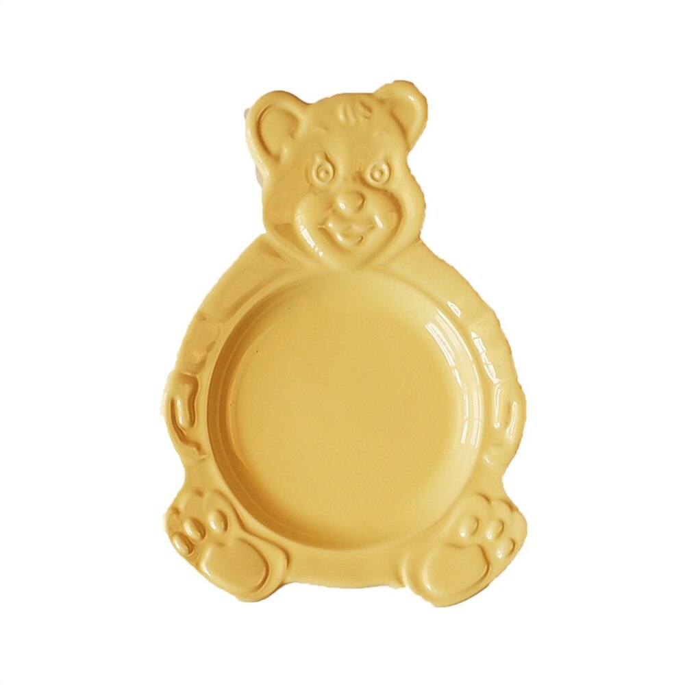 Bol ours de dessin animé mignon bol à céréales pour Dessert assiette en céramique couverts plateau à salade bol à soupe plat plateau de cuisson de gâteaux, vaisselle de cuisine