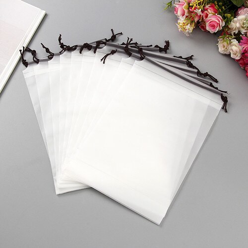 ETya 1 pièces PVC cordon voyage serviette de toilette cosmétique maquillage sac organisateur ensemble pochette femmes sous-vêtement en tissu sac: L