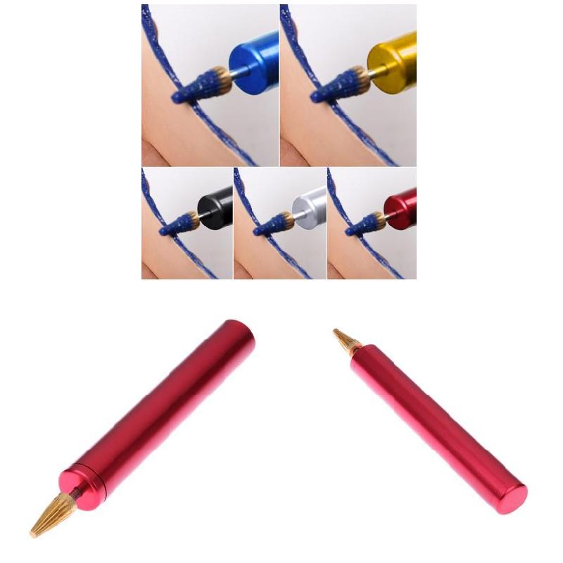 Outil de finition de bricolage cuir | Stylo à bille à colorant bord supérieur en laiton, peinture à l'huile, fabrication d'artisanat du cuir, Herramientas Para Cuero outils d'artisanat du cuir