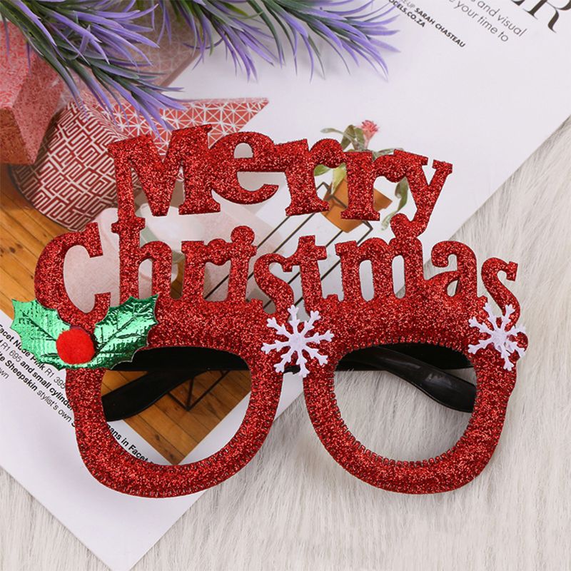 12 Stuks Kerst Brilmontuur Kerstboom Glazen Decoratie Kostuum Brillen Funny Eyewear