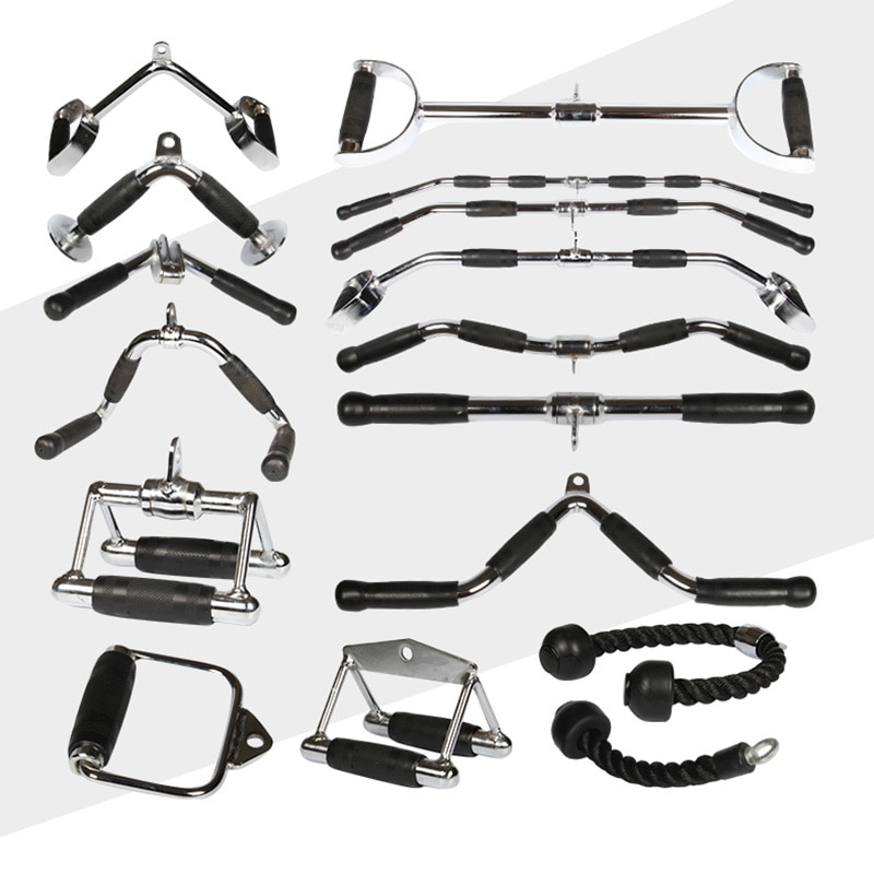 Uitgebreide krachtapparatuur accessoires fitnessapparatuur galvaniseren handvat kunststof handvat speciale trekbuigstang