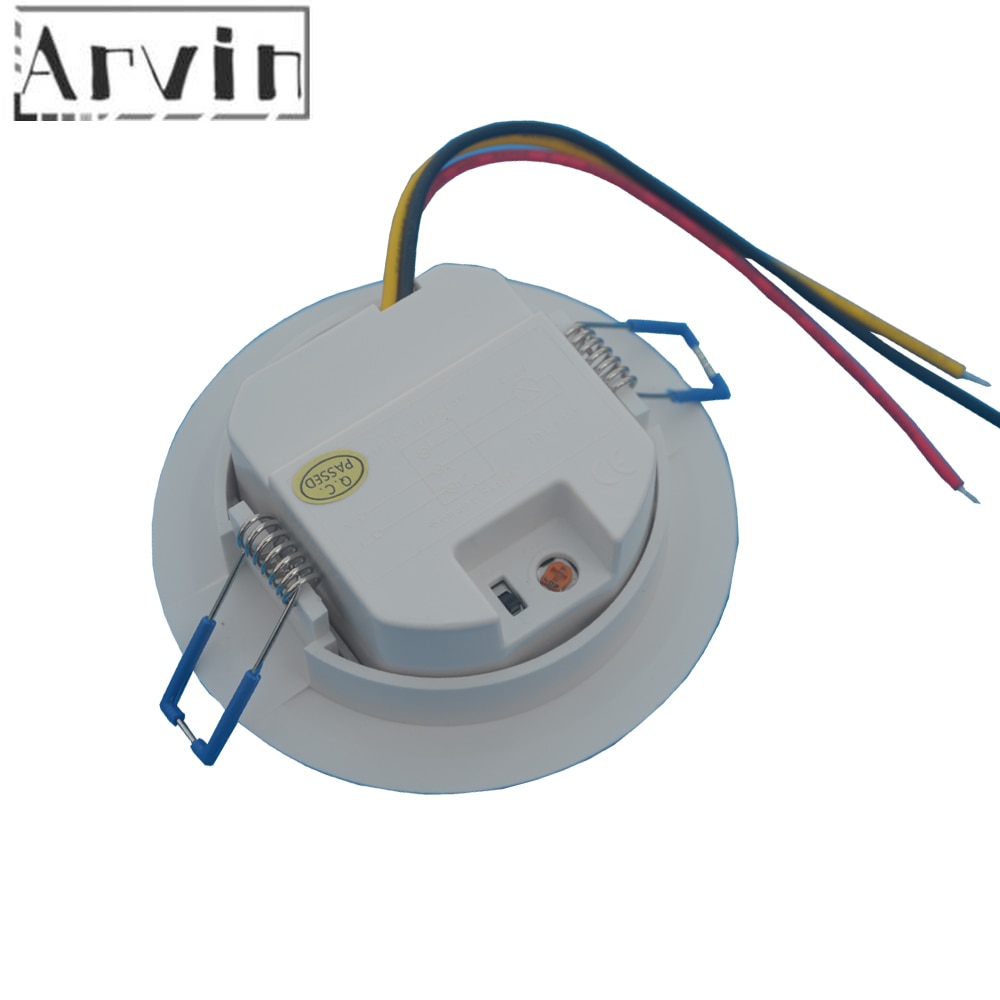 220V 110v Recessed PIR Ceiling Occupancy Motion Sensor Detector Light Switch