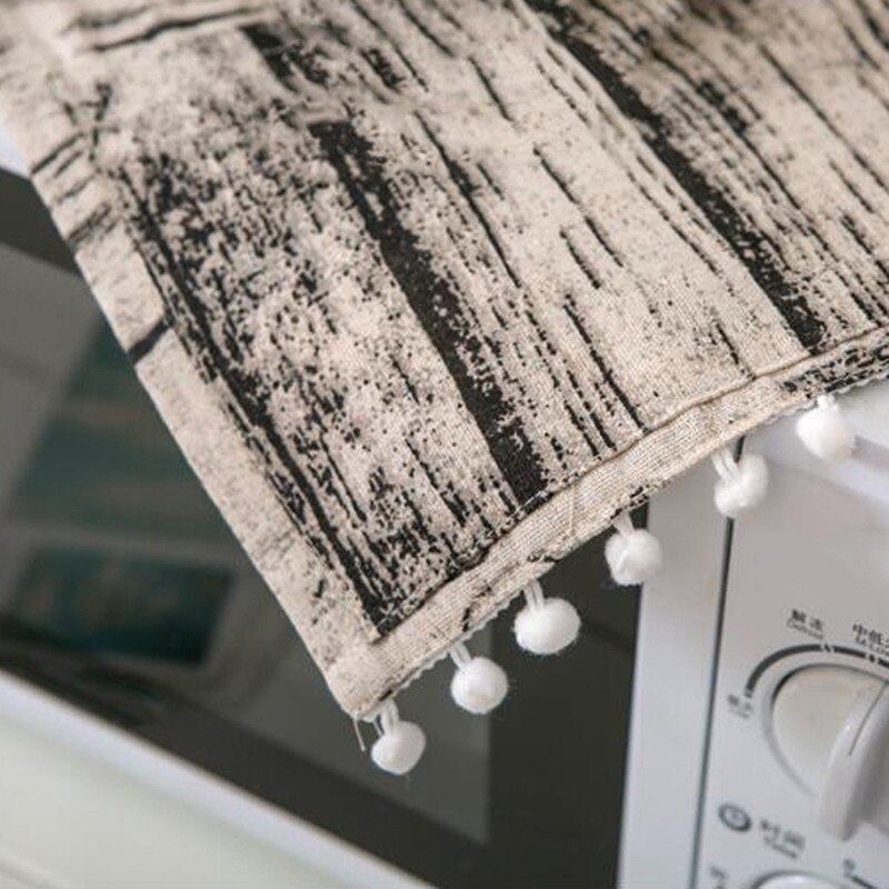 Couvre-four couvre-four de cuisine | De couvre-poussière pratique pour micro-ondes couvre-four à Grain de bois
