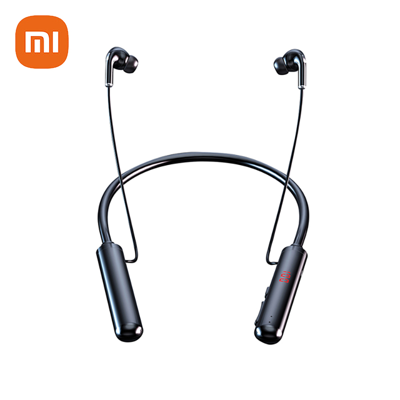 Xiaomi Bluetooth Draadloze Koptelefoon Sport Handsfree Waterdichte Hoofdtelefoon Hd Stereo Geluid Nekband Led Display Headset Voor Running