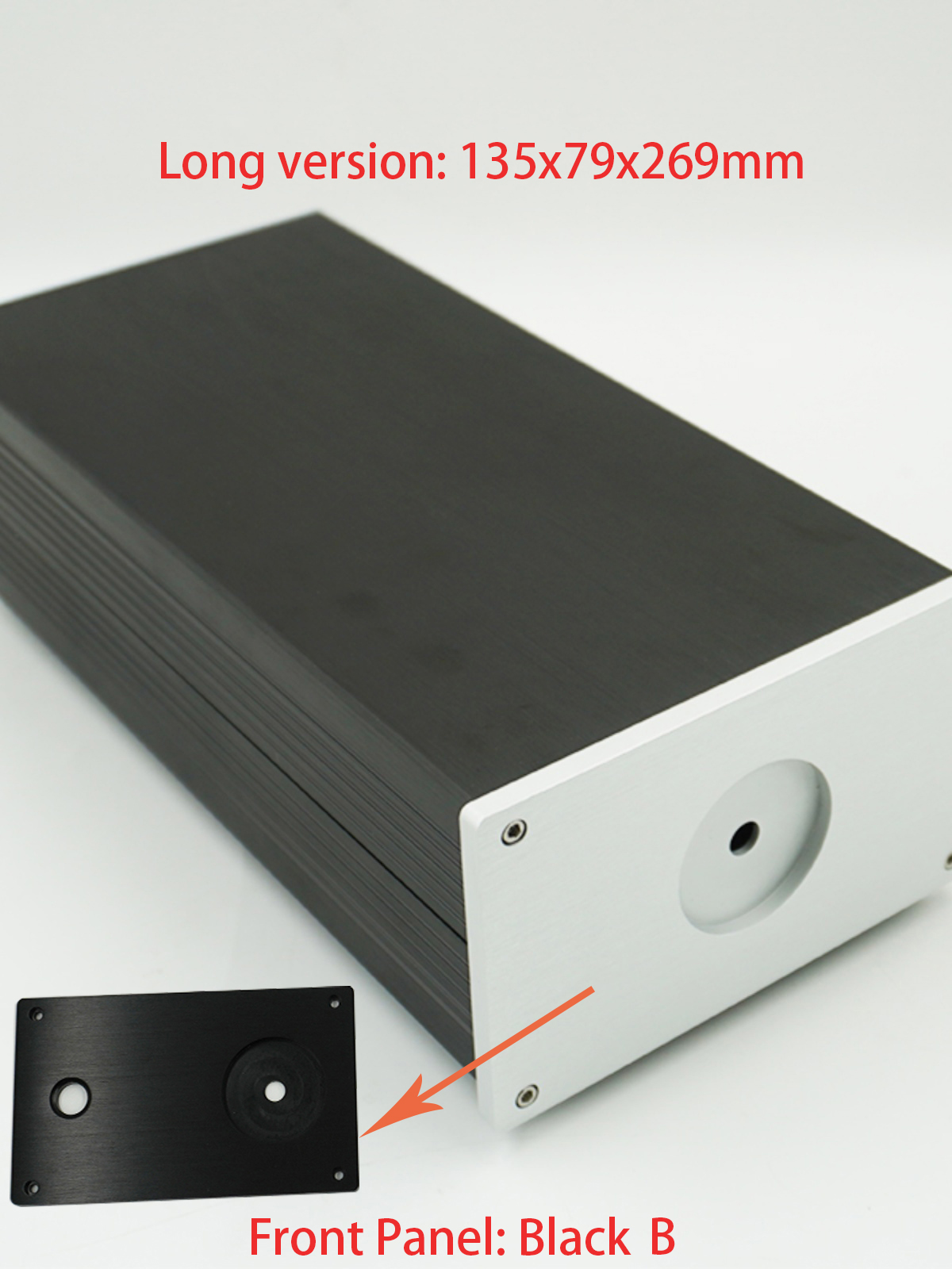 1Piece Aluminum DAC Tube Amplifier Split Power Supply Enclosure Mini AMP 126 Case Chassis Preamp Box PSU Headphone Amplifier Cha