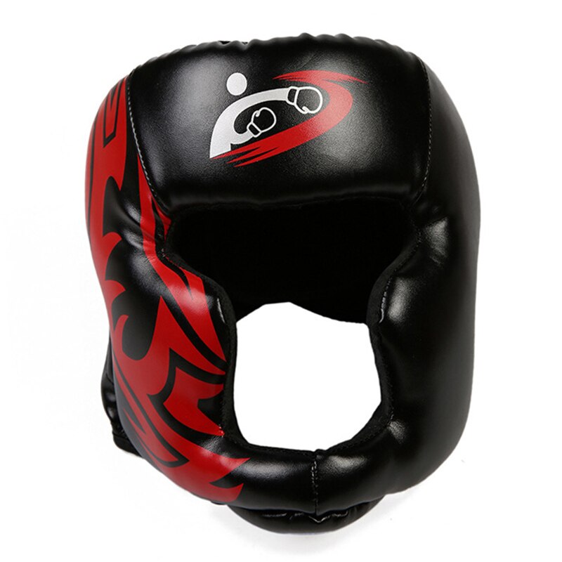 Casque de protection de lutte taille réglable en cuir souple protecteur de tête pour la boxe YA88