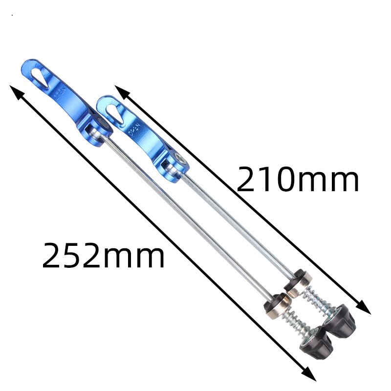 Adaptateur de vélo à dégagement rapide, 1 paire de brochettes de moyeu de roue avant et arrière, axe de vélo de route en aluminium ultraléger à dégagement rapide