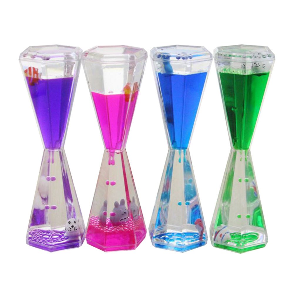Modern Style Liquid Hourglass Fascinating Innovative Timer Toy Decoration Handmade Home Decoration For Home Office: Default Title