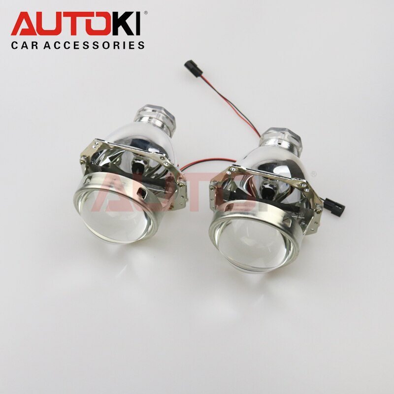 de Autoki 3,0 pulgadas Full Metal D2S H4 de Bi-Xenón de coche faros bi-Xenón la lente del proyector