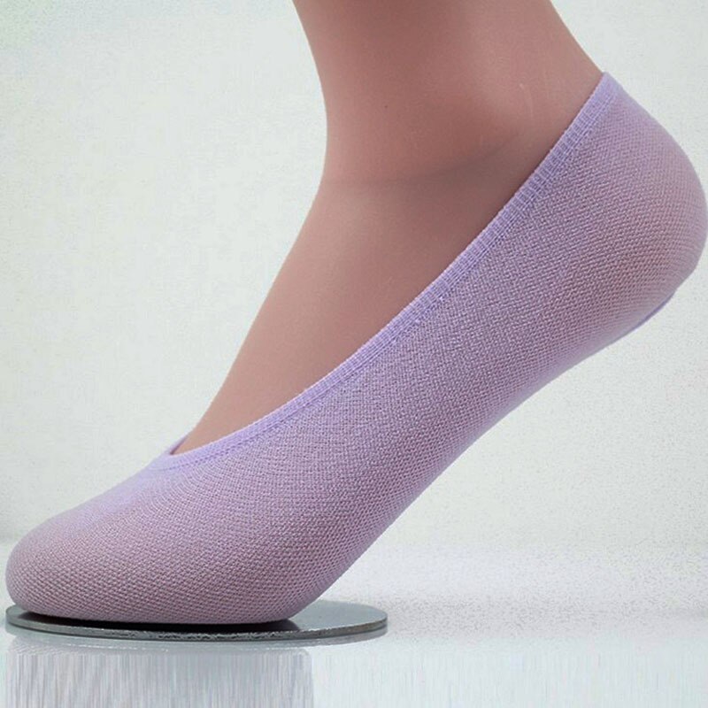 5 pairs invisible women's socks for spring summer candy color pink socks women 50801: 05