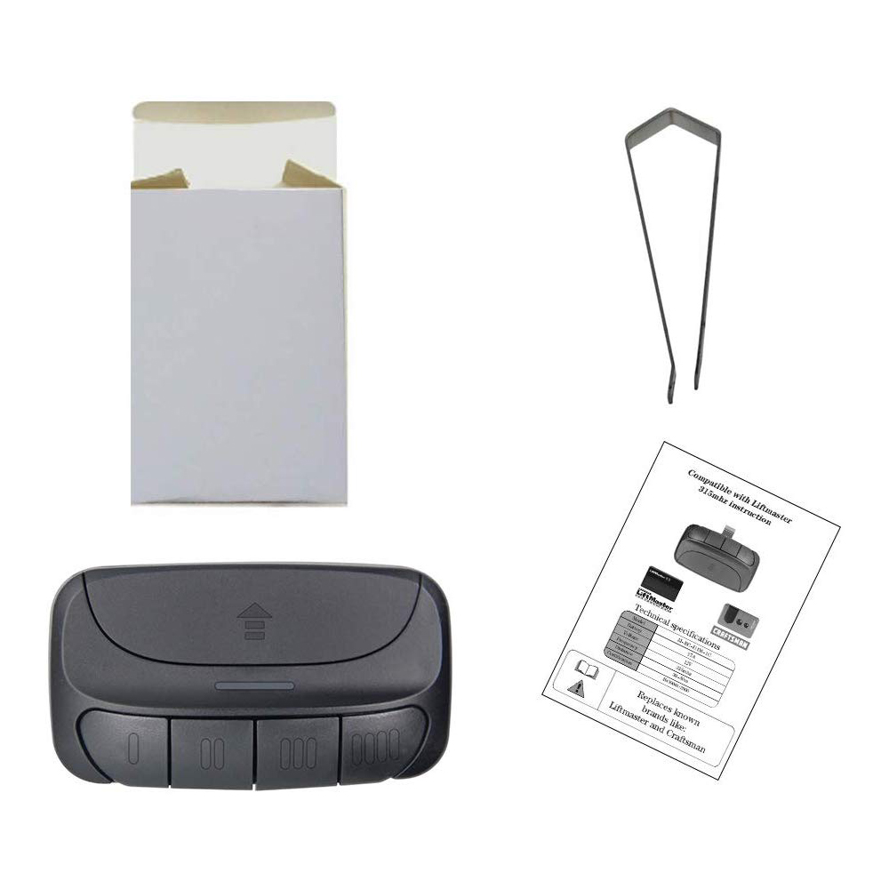 Garage Door Remote Replacement for LiftMaster/Chamberlain 950D 953D 956D Openers with Purple Learn Button 315MHz