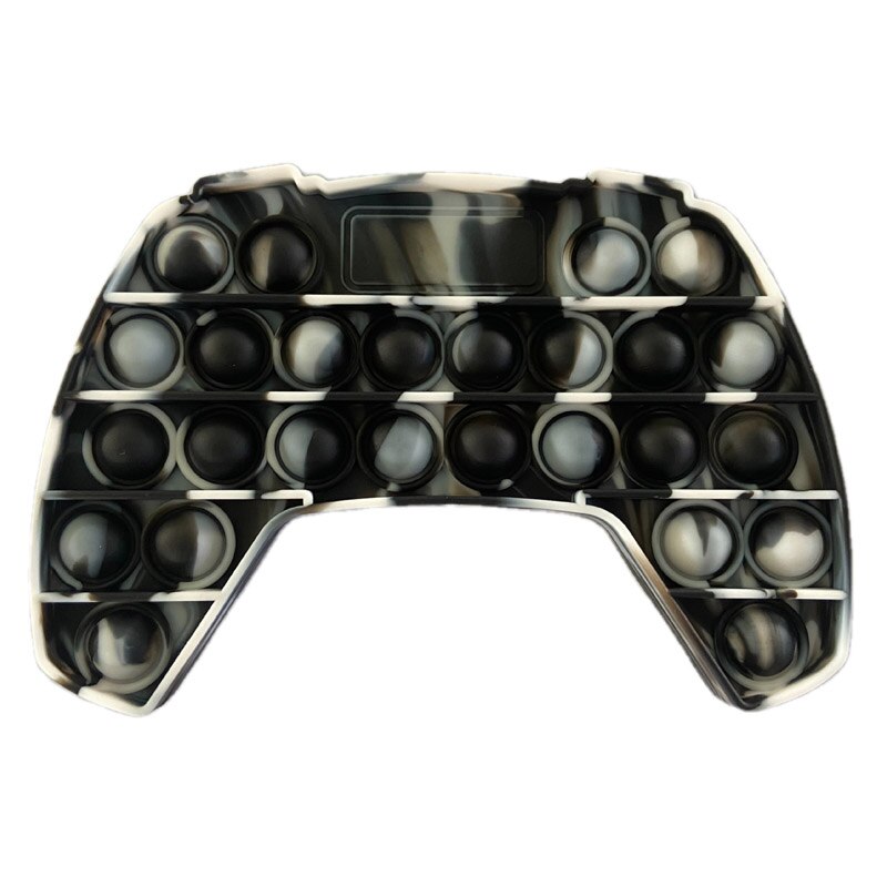 Push Up Bubble Kids Simple Dimple Fidget Toy Adult Antistress Hand Gamepad Push Pop Bubbles Sensory Toys Children Autism: 10BlackWhite