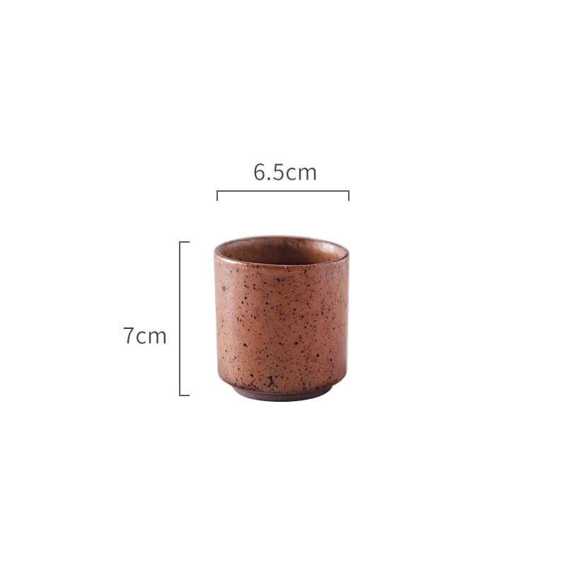 CHANSHOVA prostota klasyczny w starym stylu matowa tekstura ceramiczna 160ml filiżanka porcelanowa mróz porcelana gruba ceramika filiżanka kawy H369: 2