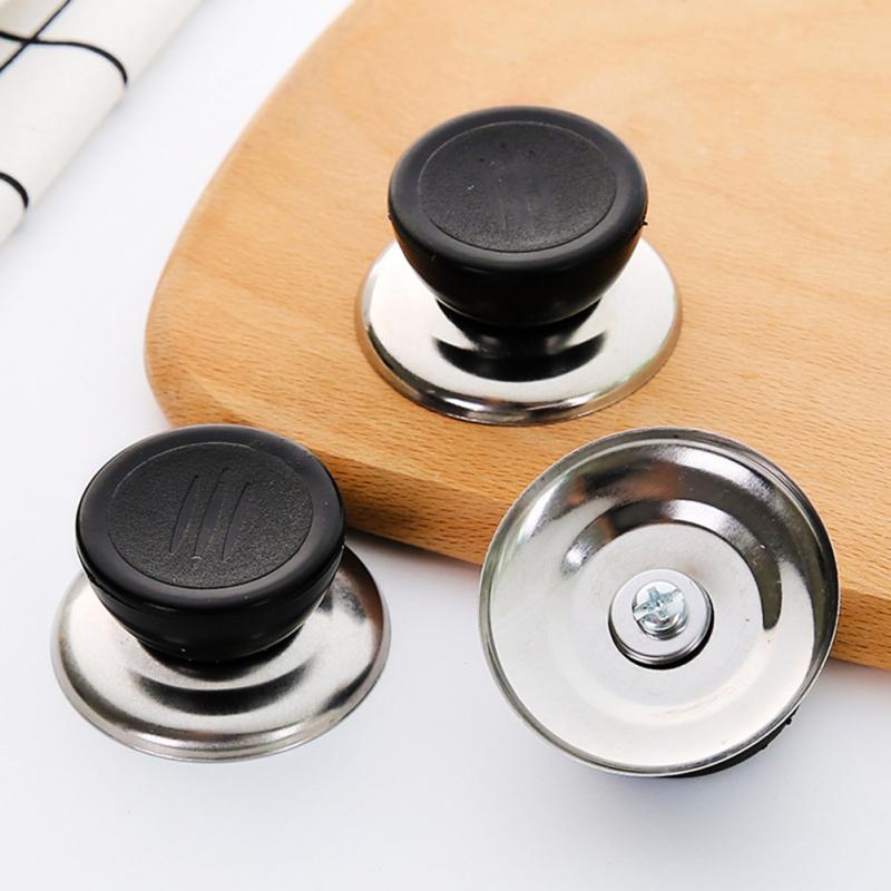 Tapa de tetera Universal para olla, manija de repuesto, cubierta de perilla negra, piezas de olla, utensilios de cocina, accesorios de cocina