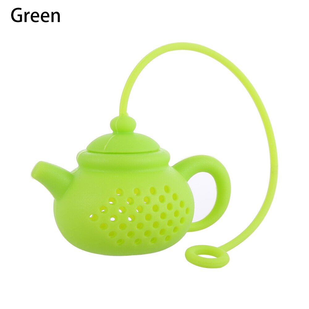 1pc duurzame siliconen thee-infusers in theepotvorm, theefilters, zeefjes, diffusers, theeaccessoires, keuken- en eetgerei.: Groente