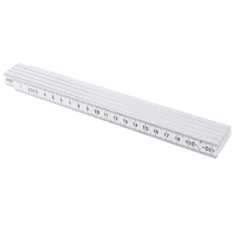 1M 2M 10-parts Folding Carpenters Ruler Lightweight Compact Measuring Stick Slide Fold Up for Woodworking