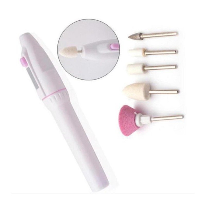 5 In 1 Nail Trimming Kit Electric Manicure Pedicure Kit Electric Salon Shaper Pedicure Polish Tool Multifunctional Nail Art