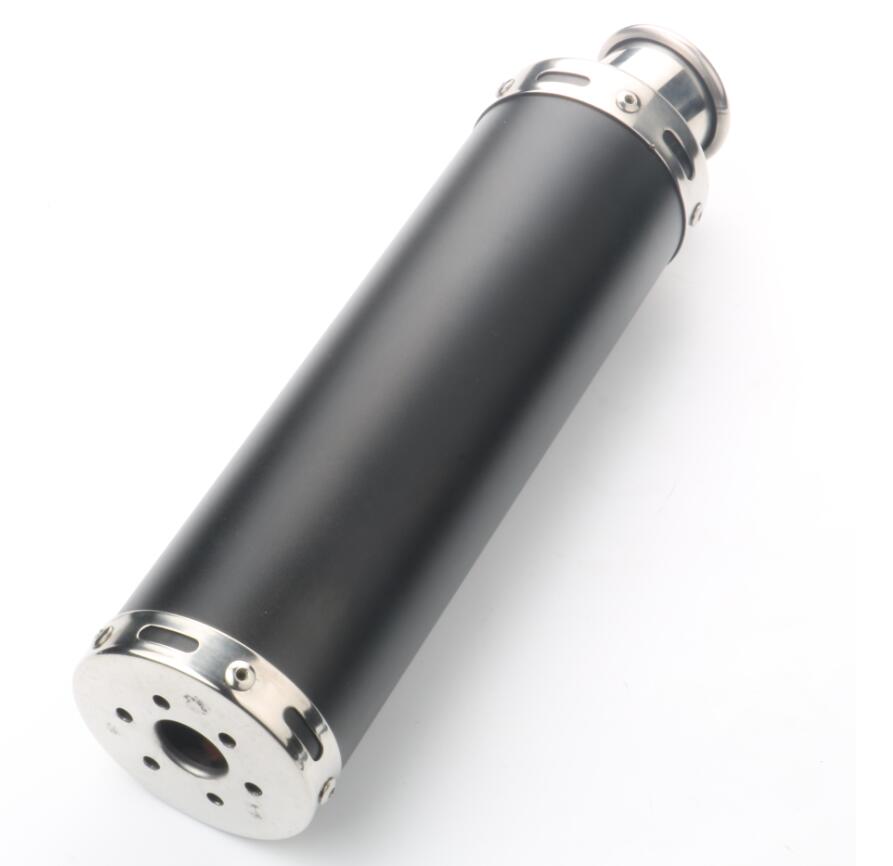 Scooter 88 X 300mm muffler exhaust pipe for ATU Level 100 50cc China GY6 139QMA 139QMB 4 stroke (ZS50QT) 4-stroke: Black exhaust pipe