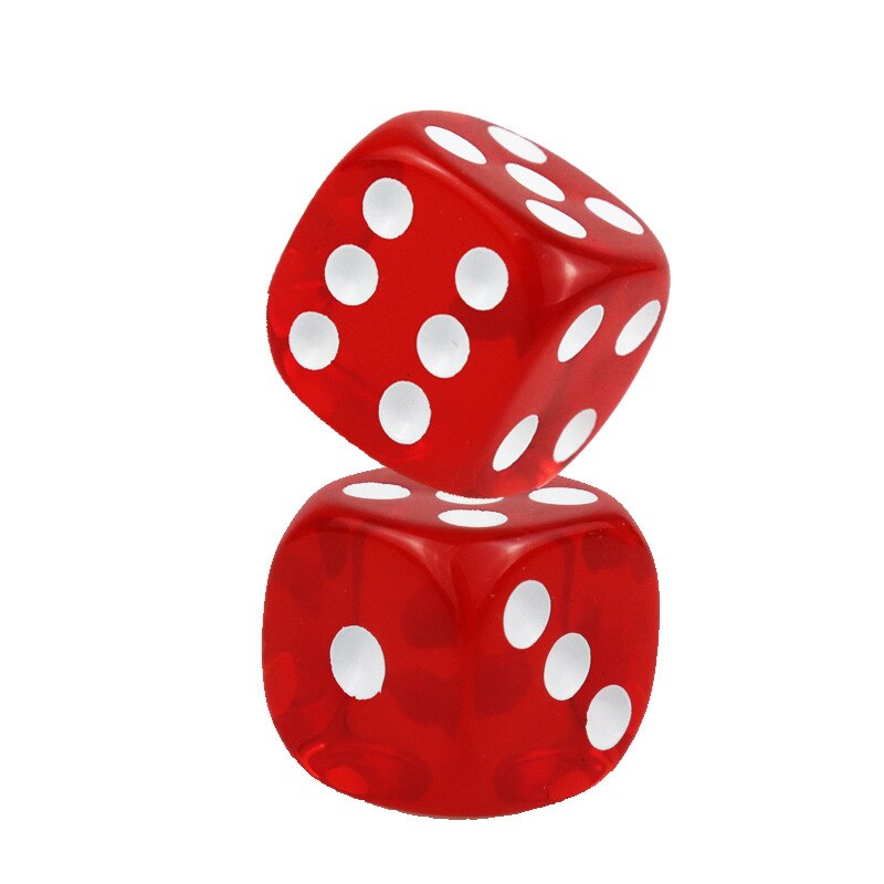 Dobbelstenen Set 10 Kleuren Acryl 6 Zijdige Transparante Dobbelstenen Voor Club/Party/Familie Games 14Mm